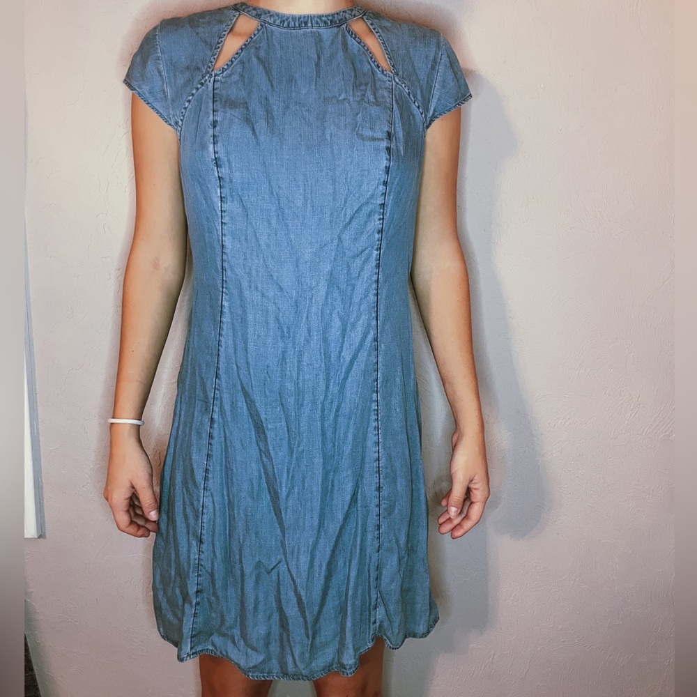 American Eagle Long Denim Dress